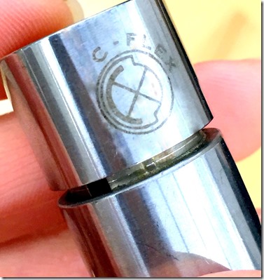 Laser marked logo