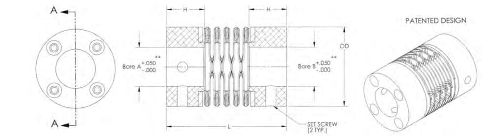 Metric Lattice Coupling Diagram