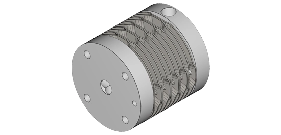 English Lattice Servo Coupling CAD Model